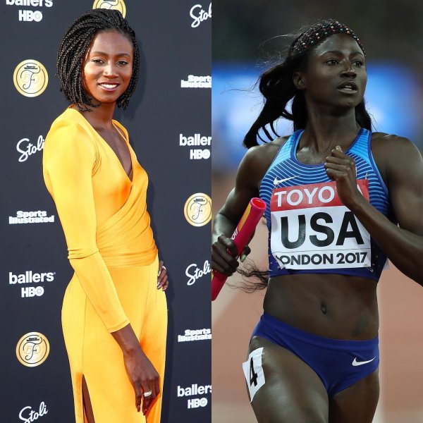 💥 La velocista estadounidense y saltadora de longitud #To...