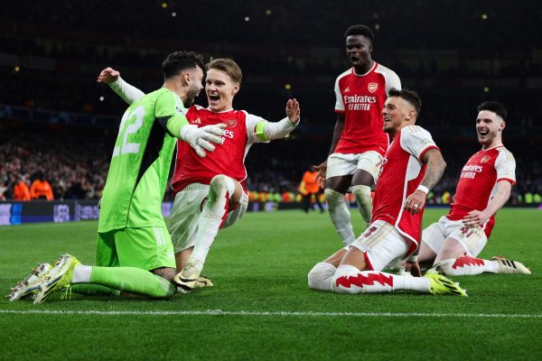 C1: "soirée magique" pour Arsenal, de retour en quarts 14 ans après