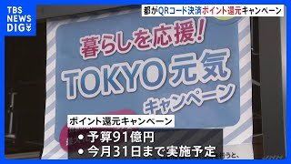 都内スーパーなどでQR決済ポイント還元キャンペーン開始　最大1万2000円分還元　物価高騰受け東京都が実施｜TBS NEWS DIG