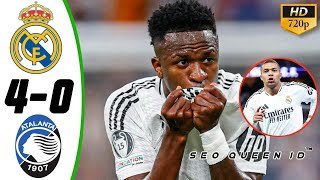 Real Madrid vs Atalanta 4-0 Highlights • Champions League 2024 • Hasil Bola Tadi Malam