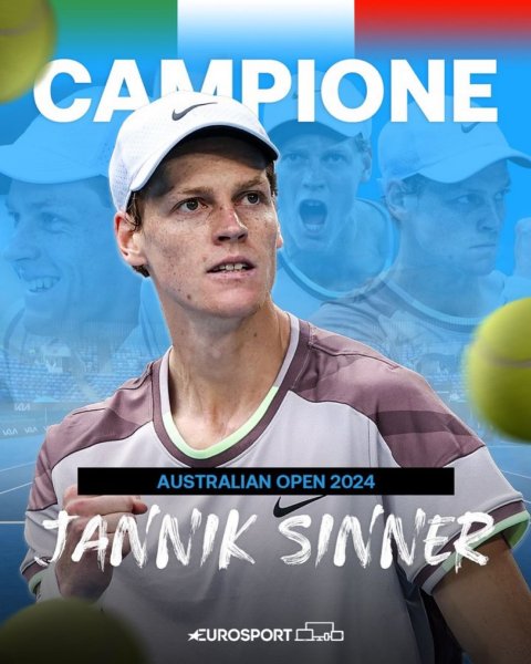 🎾 HAI FATTO LA STORIA janniksin ❤️🖤

Jannik #Sinner vince...