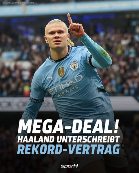 Was für eine Ansage von Manchester City und Erling Haalan...