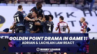Wigan Warriors vs Leigh Leopards | Lachlan and Adrian Lam reaction to ONE-NIL win!