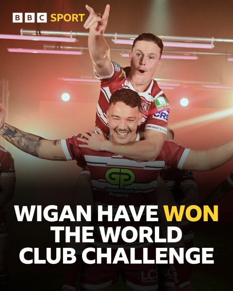 Victory for WiganWarriorsRL! 🙌

They beat Penrith Panther...