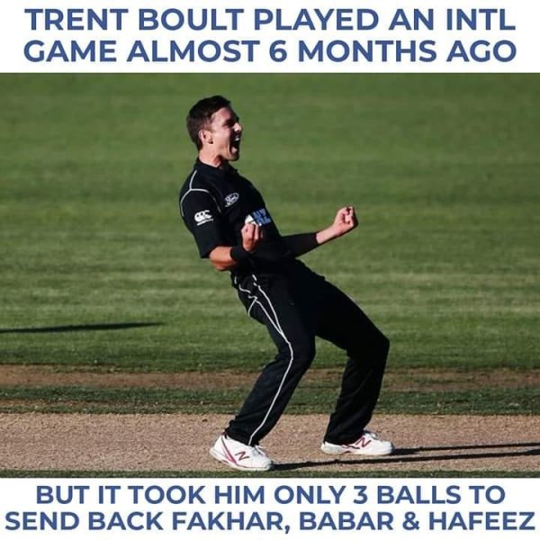Hattrick! for Trent Boult vs Pakistan.
.
.
#trentboult #h...