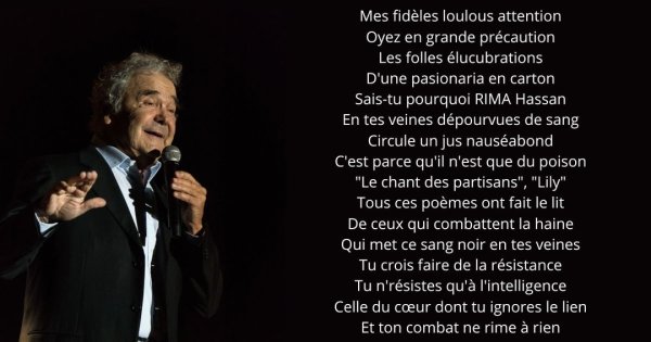 Notre Grand Ancien plein de sagesse... 😊

#PierrePerret #...