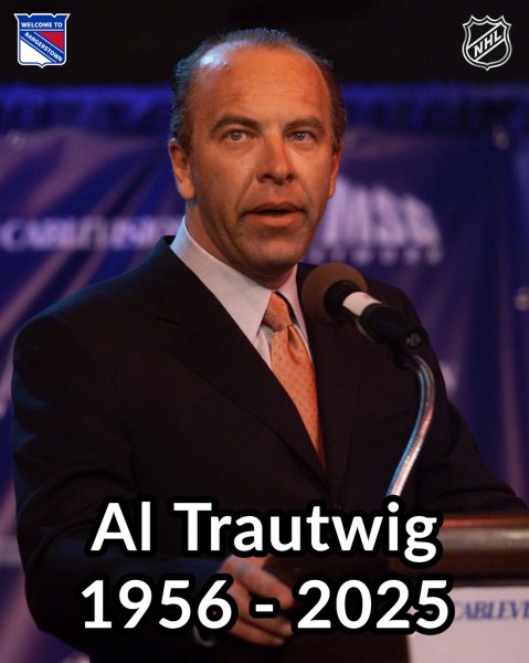 Former #NewYorkRangers broadcaster Al Trautwig has passed...