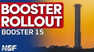 🚀SpaceX Rolls Booster 15 at Starbase & Falcon 9 Launches Starlink Group 12-13