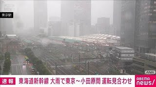 東海道新幹線　東京～小田原駅間で運転見合わせ　区間内で大雨のため　JR東海(2025年9月11日)