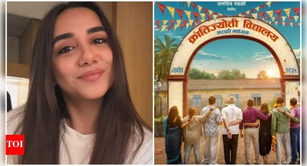 Prajakta Koli to make her debut with Marathi film, ’Krantijyoti Vidyalaya-Marathi Madhyam’; says it feels like ’coming home’ | - The Times of India