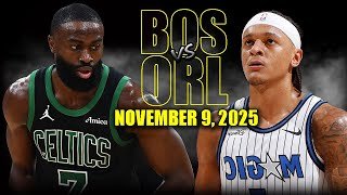 Boston Celtics vs Orlando Magic Full Game Highlights - November 9, 2025 | NBA Season