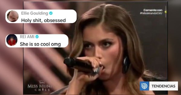 De Rei Ami a Amy Lee: Artistas deslumbrados por finalista "metalera" de Miss Chile, Ignacia Fernández