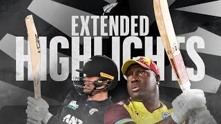 Chapman Hits 7️⃣ Sixes & Final Ball Drama | Extended Highlights | New Zealand v West Indies 2nd T20